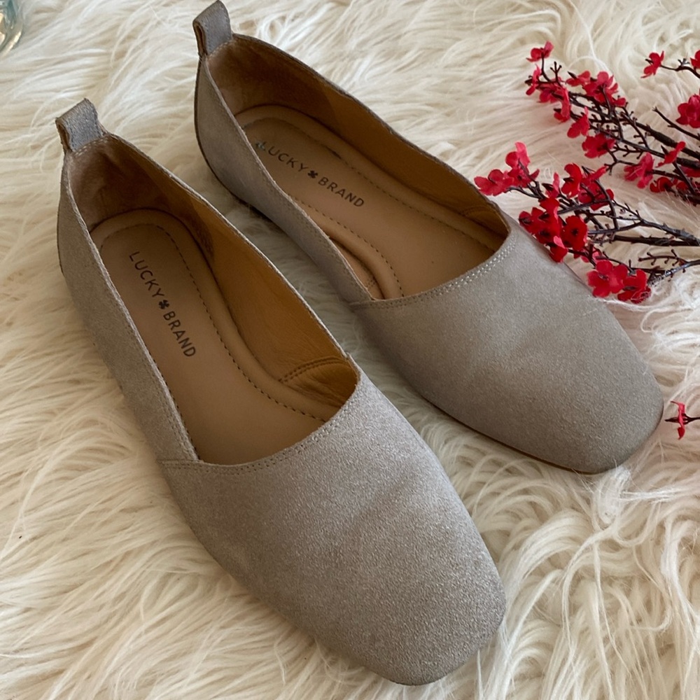 LUCKY BRAND flat suede shoes
